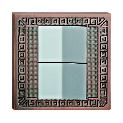 China High Quality Forged Brass Wall Light Switch With Classic Patterns for sale