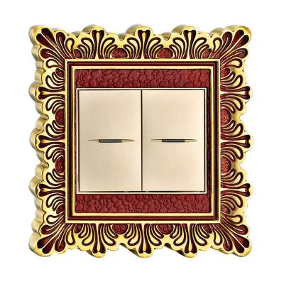 China High Quality Forged Brass Wall Power Switch With Classic Patterns for sale