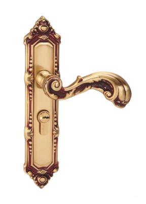 China Hotel and Apartment  Door Lock Forged  Brass Door  Handles for sale