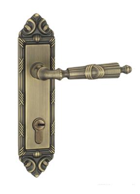 China Hotel and Apartment  Door Lock Forged  Brass Door  Handles for sale