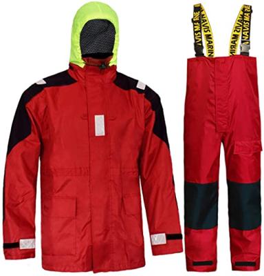 China Breathable Sea Sailing Jacket With Bib Pants For Men Waterproof Breathable Fishing Jacket for sale