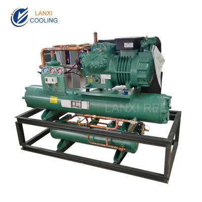 China 40HP Lanxi Low Temperature 6GE-34Y Refrigeration Compressor Condensing Unit Refrigeration Unit for Cold Storage Room for sale