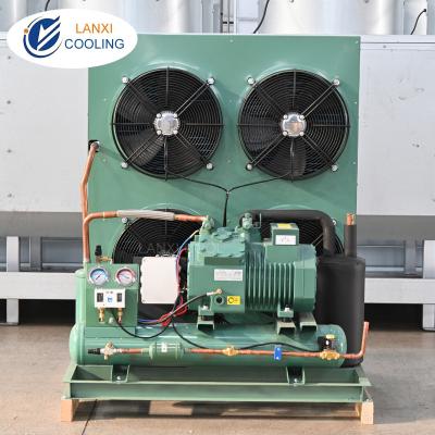 China Factory 12hp 14hp 15hp 18hp 20hp 25hp Bitzer Semi Hermetic Refrigeration Compressor Condensing Units For Freezer Room for sale