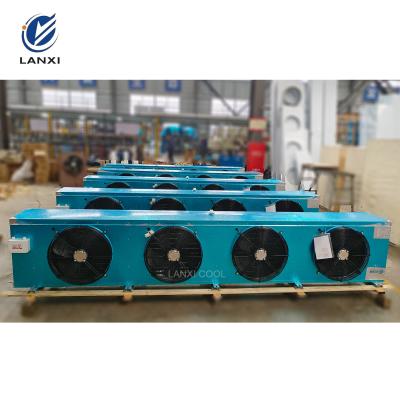 China Customized Copper Tube Aluminum Fin Embossed Aluminum Sheet Air-Cooled Condenser Fan Evaporator Refrigeration Equipment for sale