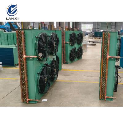 China Professional Factory Production Cold Room Aluminum Finned Heat Exchanger Air Cooled Compressor Condenser Unit for sale