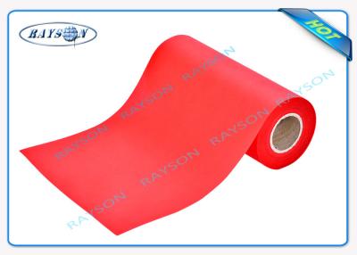 China Red Polypropylene Non Woven Fabric Anti Bacterial Customer Label for sale