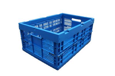 China Qusheng Storage Container Stackable Stackable Fordable Bins Plastic Logistic Mobile Crate for sale