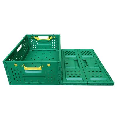 China Factory Vented Collapsible Plastic Crate Fruit Plastic Crates For Sale for sale