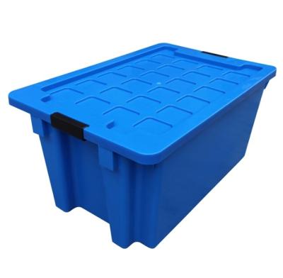 China Sustainable Stackable Plastic Plastic Stackable Storage Fish Box Industrial Plastic Bins for sale