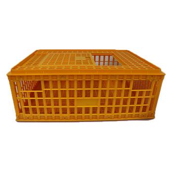 China Professional Live Chicken Poultry Transport Equipment Cage Chick Turnover Box Plastic Poultry Crates Mobile Poultry Cage For Duck Chicken Pigeon for sale