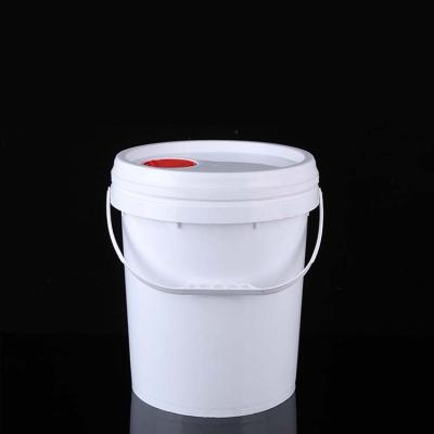 China Waterproof For Paint Pack Plastic Jerry Can Buckets White Plastic Bucket for sale