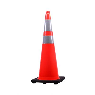 China Road Barricade 75cm Flexible Traffic Cones Traffic Cone Sunlight Resistant Traffic Cones for sale