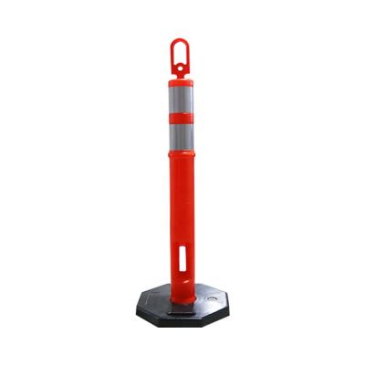 China Australia High Visible Style Warning Bollard With 8kgs Rubber Base T-TOP Warning Post for sale