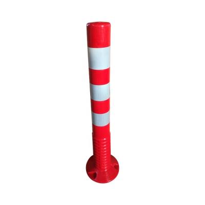 China High Visible 80CM EVA Spring Post Popular In Thailand TPU Flexible Warning Post PVC Bollard for sale