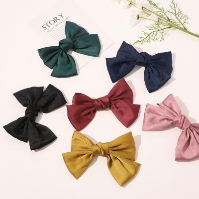 China Fashion Elastic Hair Ties Platypus Clip Bow Spring Hairpin Women Accessories Hair Ties Hair Clips for sale