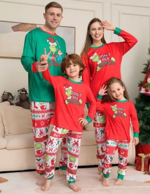 China QUICK DRY Merry Christmas Baby Pajamas Family Mom Dad Kid Dog Christmas Pajamas Set for sale