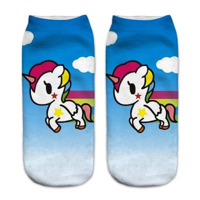 China New Arrival Anti-Fault Small Moq Printing Short Socks Wholesale Sublimation Digital Printing Socks for sale