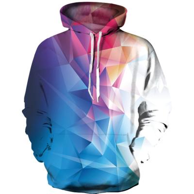 China Anti-shrink men and women 3D printing custom wholesale 100% polyester hoodies for sale