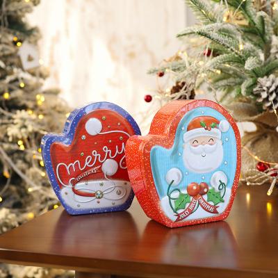 China Gift & Decorative Tin Craft Instock Christmas Snowmen Cartoon Candy Cookies Box Tube Box for sale