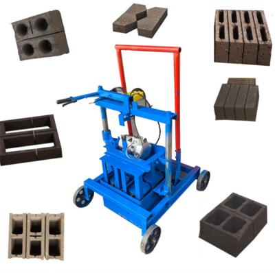 China building material shops manual cement concrete cavity block making machine/small paver mobile construction brick making machine for sale