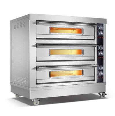 China Machinery Repair Shops Baking Oven Equipment Stainless Steel Electric Oven 2 Platform With CE Bread Cake Pizza Oven Industrial for sale