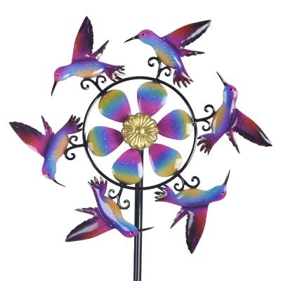 China New type minimalist windmill attractive price decorative garden fencing 3d wind spinners windmill garden for sale