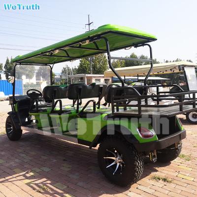 China WeTruth 6 Seater Golf Cart Electric Golf Cart Wheels and Tires 4+2 Seats 23*10.5-12 for sale