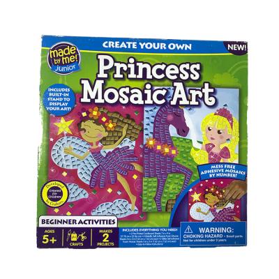 China Modern Princess Craft Art Toy Mosaic Painting Sticker Art Set For Kids for sale