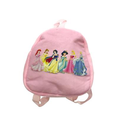 China Pink Polyester Mini School Bag Lovely Cartoon Bookbag Kids Backpack Little Girl School Bag for sale