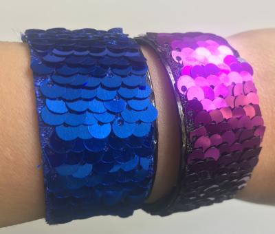 China Trendy Fashional Sequin Slap Bracelet for sale