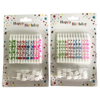 China Celebrate Any Day Special Hot Sale 12pcs Kids Cute Novelty Unique Gift Birthday Cake With Candles for sale