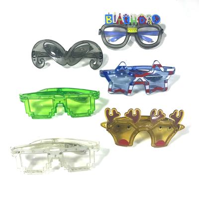 China New Fashion Party Decoration Glasses Party Decoration Led Light Glowing Glasses for sale