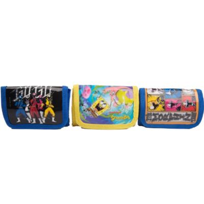 China For Tin Zip High Quality Wallet Logo And Cartoon Students Portable Cute Kids Wallet Custom OEM for sale