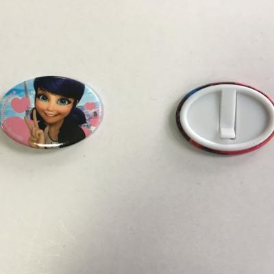 China Factory Nickel Free Tin Button Badge Safety Pin China Promotional for sale