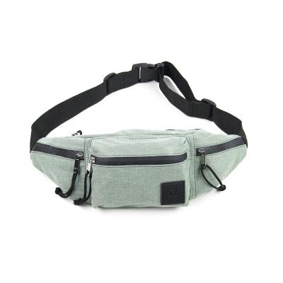 China Eco-friendly Canvas Sports Mens Running Waist Bag Customize Fanny Pack Cheap Fanny Packs for sale