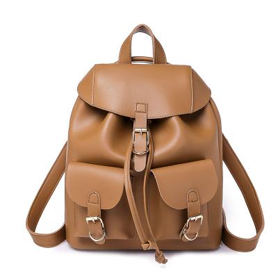 China Waterproof Stylish Drawstring Backpacks Travel Bags Designer Waterproof PU Leather Backpacks For Girls for sale