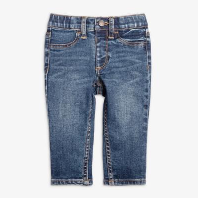 China 2022 QUICK DRY vintage casual blue denim pants for kids clothing kids boys jeans toddler boy lattice baby boy pants for sale