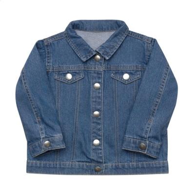 China Distressed Eco-Friendly Baby Distressed Waterproof Organic Denim Children's High Quality Breathable Distressed Jean Jacket for sale