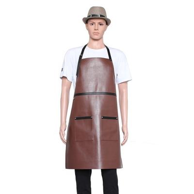 China SunYue Barber Leather Denim Apron Men's Adjustable Hot Selling Custom Apron Waterproof Apron For Man for sale