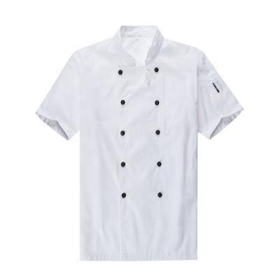 China SunYue Breathable Classic Black White Men Chef Uniform Chef Coat Kitchen Cooking Chef Jacket for sale