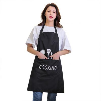 China Black Heavy Duty Waterproof Apron Adjustable Custom PVC Logo Apron for sale