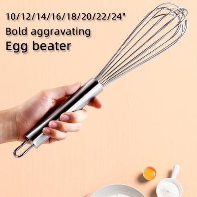 China Stainless Steel Viable Raw Household Manual Beater Egg Tool Egg Flour Baking Mixer for sale