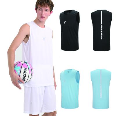 China Wholesale high quality custom made quick dry tank top antibacterial and sports shirts basketball shorts for sale