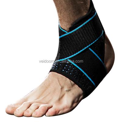 China Sports Fitness Gym Workout Neoprene Ankle Pad Support Brace Protector Strap Eco-Friendly Adjustable Ankle Support for sale