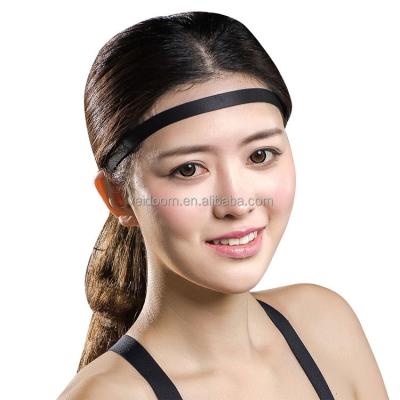 China Eco-friendly Custom Sports Fitness Gym Yoga Cycling Slim Headband Headband For Sports Gym for sale