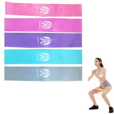 China Yoga Workout Gym Fitness Stretch Training Yoga Exercise Resistance Bands Loops Sets for sale