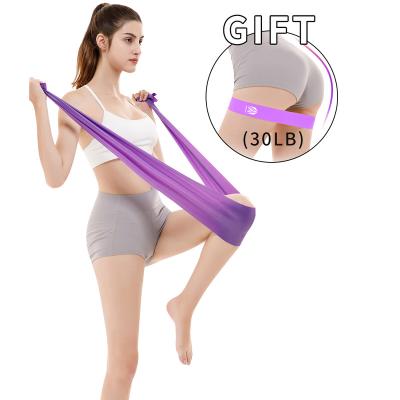 China Adjustable Eco-friendly Yoga Sports Fitness Gym Exercise Stretch Latex Resistance Bands Home Exercise for sale