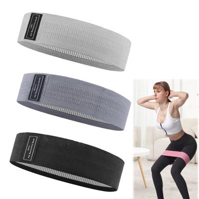 China High Quality Polyester Fabric Booty Circle Fitness Gym Exercise Band Workout Yoga Cloth Resistance Anti-Slip Elastic Bands for sale