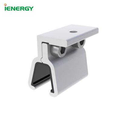 China Easy and Safe to Mount High Quality Solar PV Roof Hook, Metal Roof Solar Panel Roof Clamps, Aluminum Solar Brackets for sale