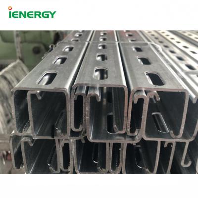 China Easy And Safe To Mount Wholesale Hot Dipped Galvanized C Form Steel Rail for sale